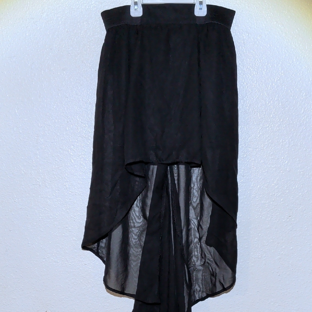 Black High-Low Skirt